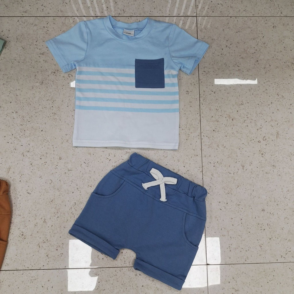 Traje de Pantalón Corto y Camiseta de Algodón para Niño — Cómodo y Elegante