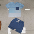 Traje de Pantalón Corto y Camiseta de Algodón para Niño — Cómodo y Elegante