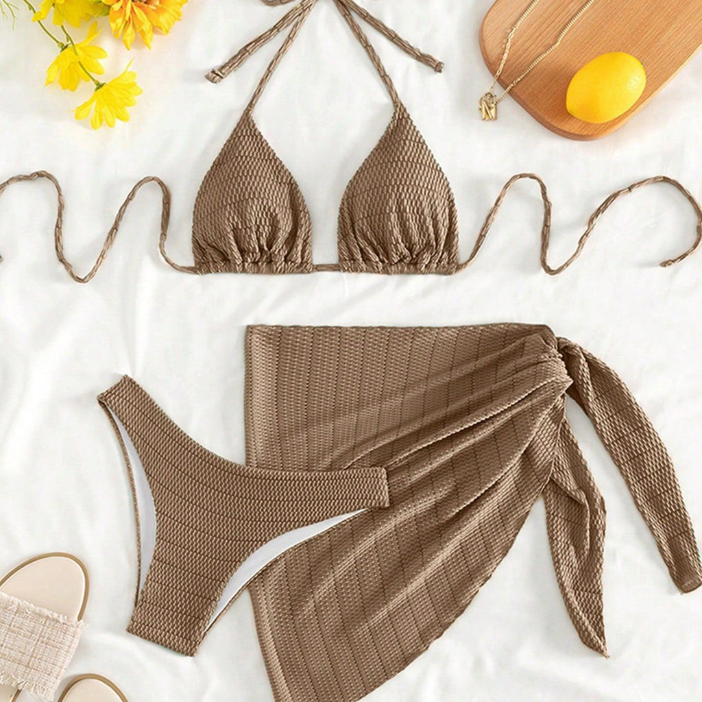 Conjunto de Bikini de Tres Piezas