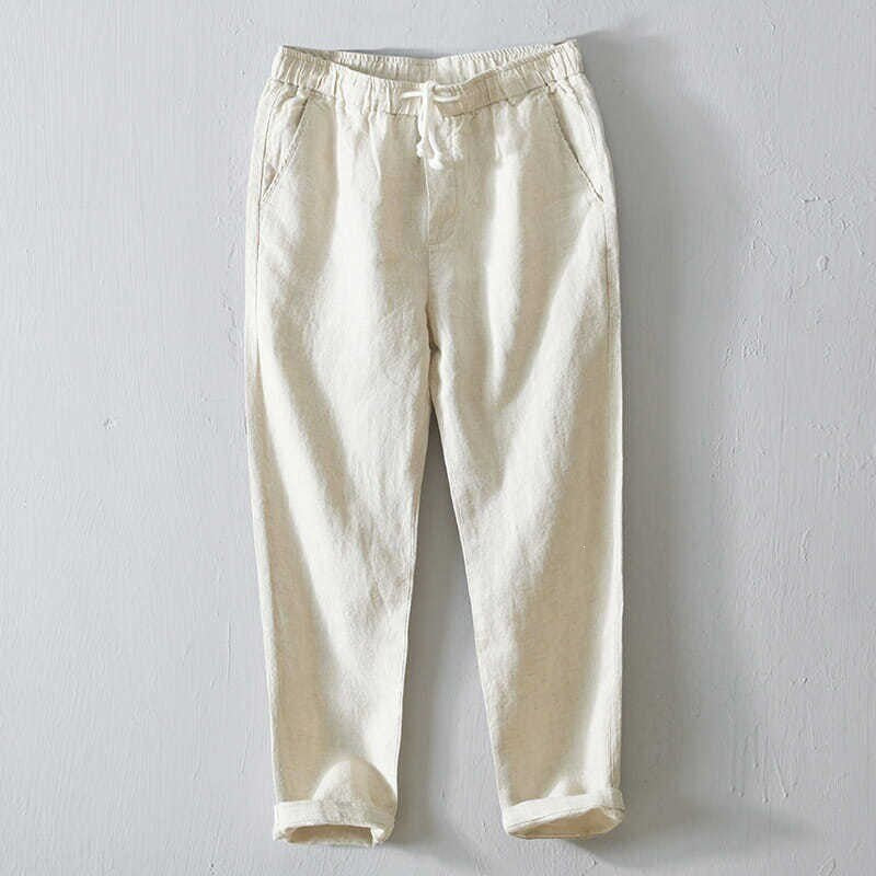 Pantalones casuales de talla grande para hombre, de corte recto holgado y versátiles.