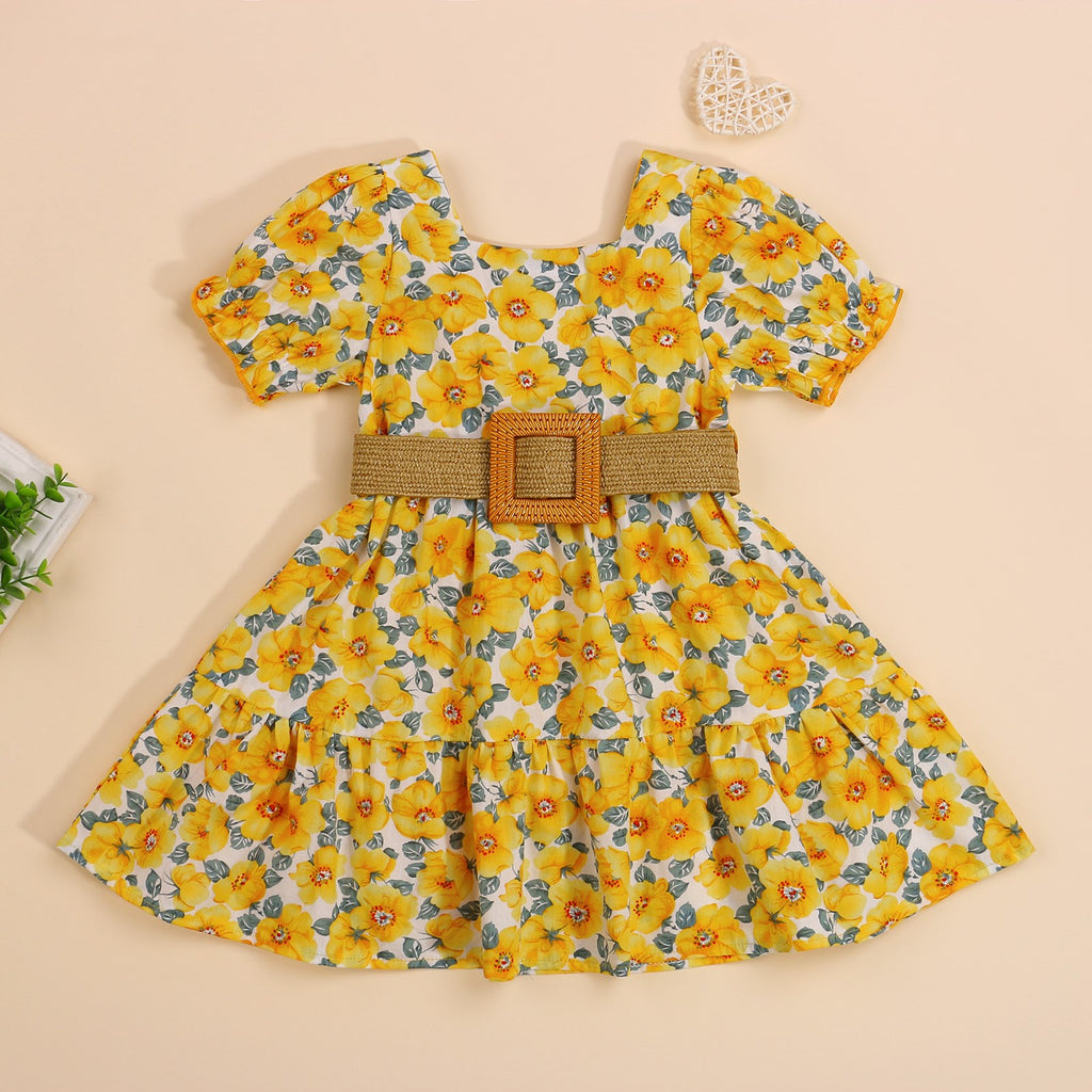 Vestido de Flores para Niña 3 Meses a 14 Años