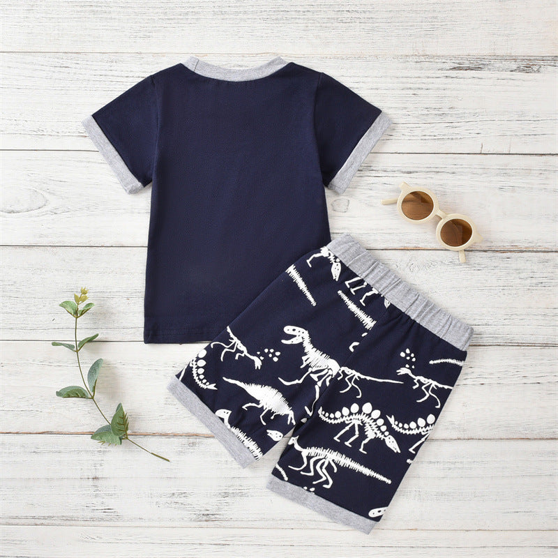 Camiseta Infantil de Manga Corta con Estampado — Algodón 95%