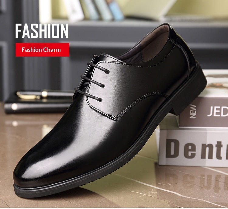 Zapatos de cuero genuino para hombre, talla extragrande, formales y de negocios.
