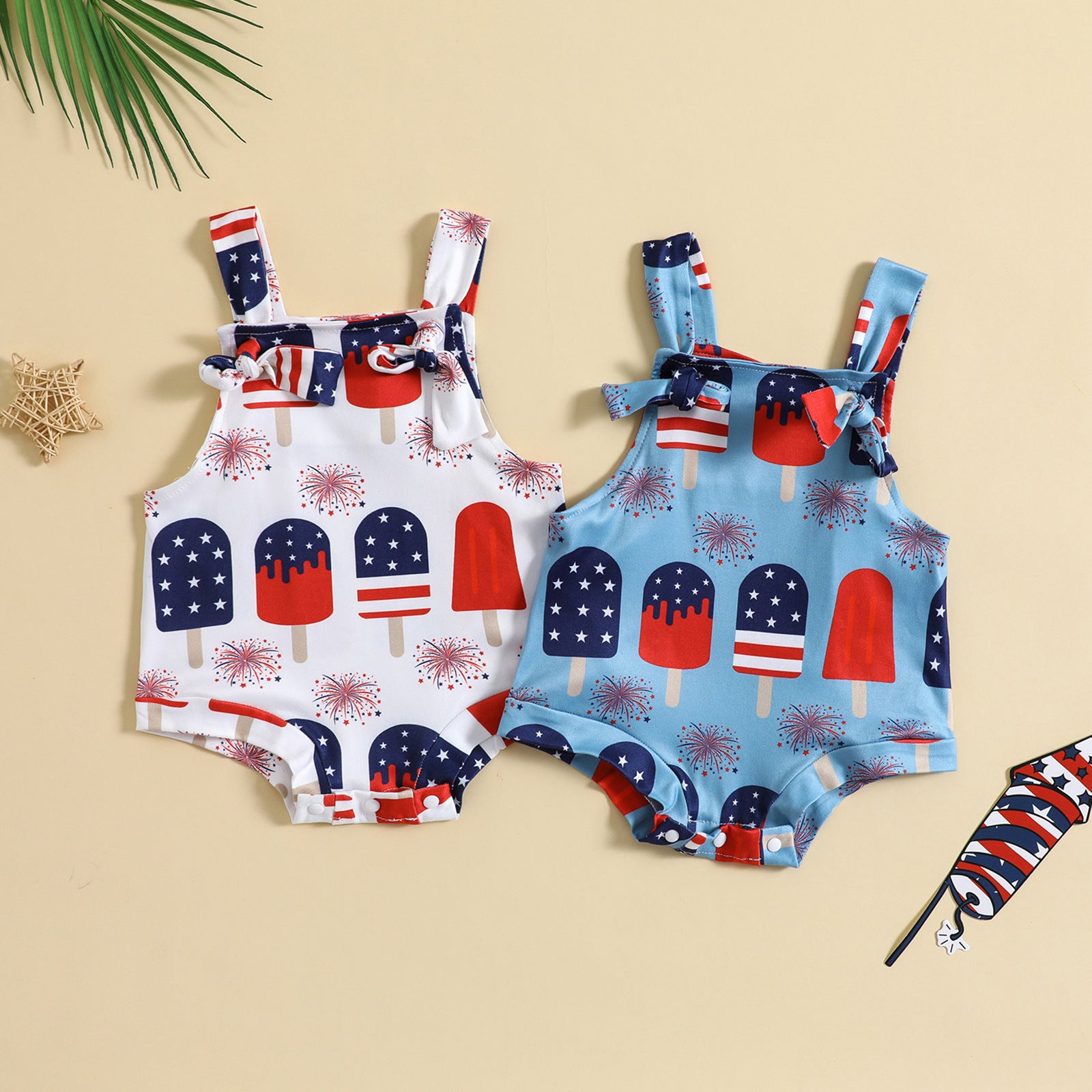 Pantalón con Tirantes y Estampado Infantil para Bebé Niña — Seda de Leche