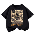 Camiseta de manga corta holgada de algodón para niño