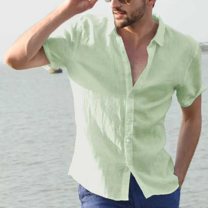 Camisas casuales de manga corta para hombre