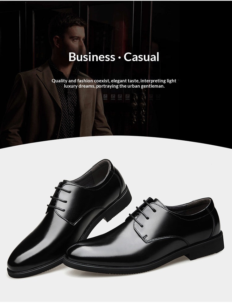 Zapatos de cuero genuino para hombre, talla extragrande, formales y de negocios.