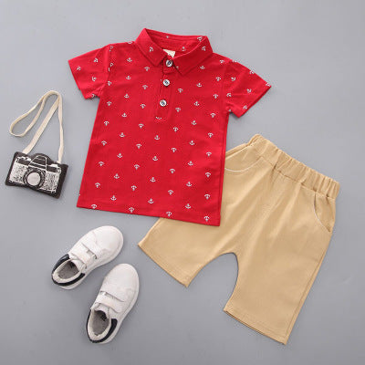 Conjunto de Niño con Estampado de Anclas