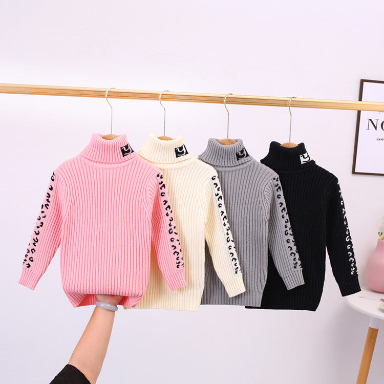 GIRL'S LEOPARD PRINT SWEATERS