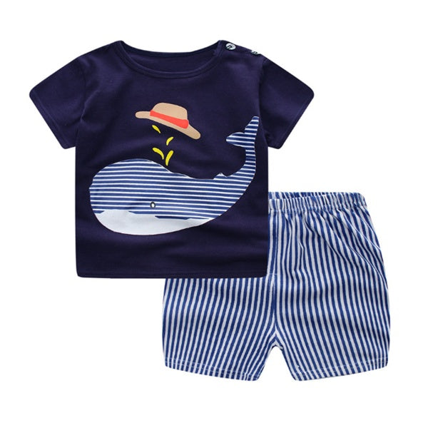 Conjunto de dibujos animados para bebé — algodón suave