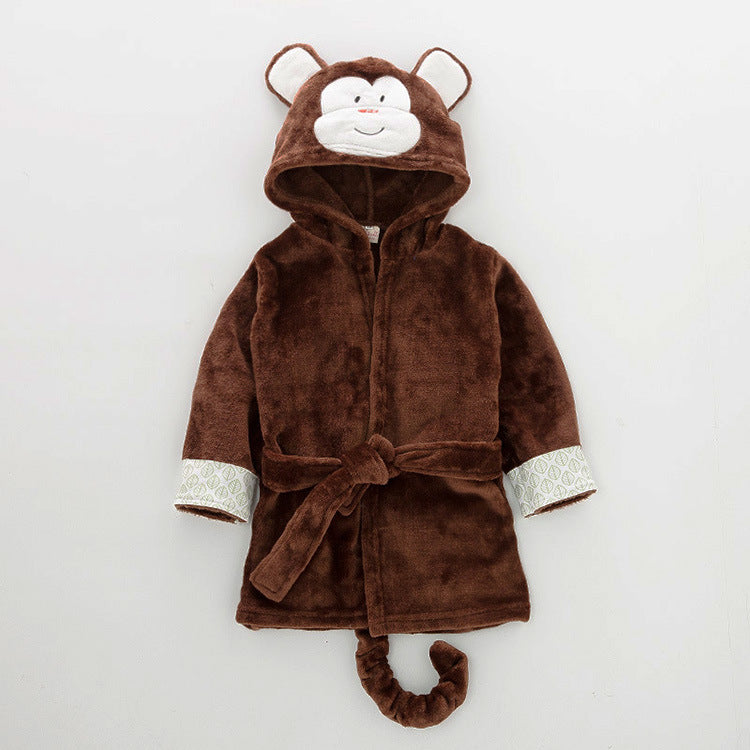 Bata de franela suave para bebés