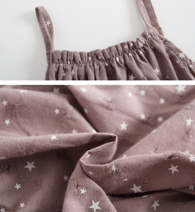 Baby girl romper with hat