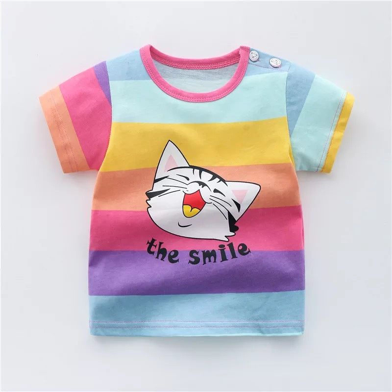 Camiseta de Algodón para Niños — Suave y Transpirable