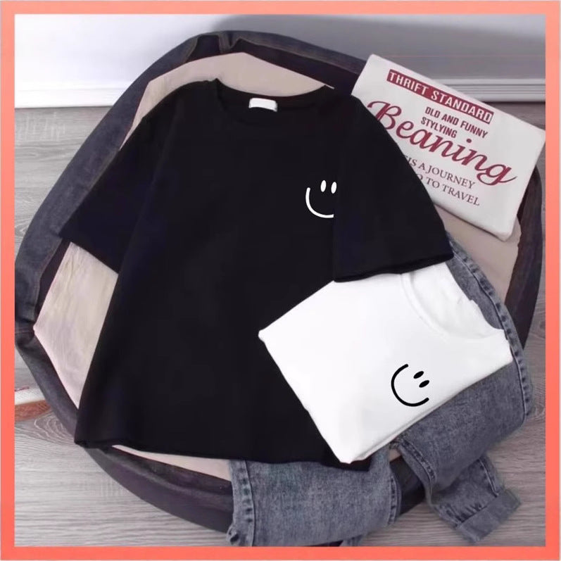 Camiseta minimalista de manga corta para niños