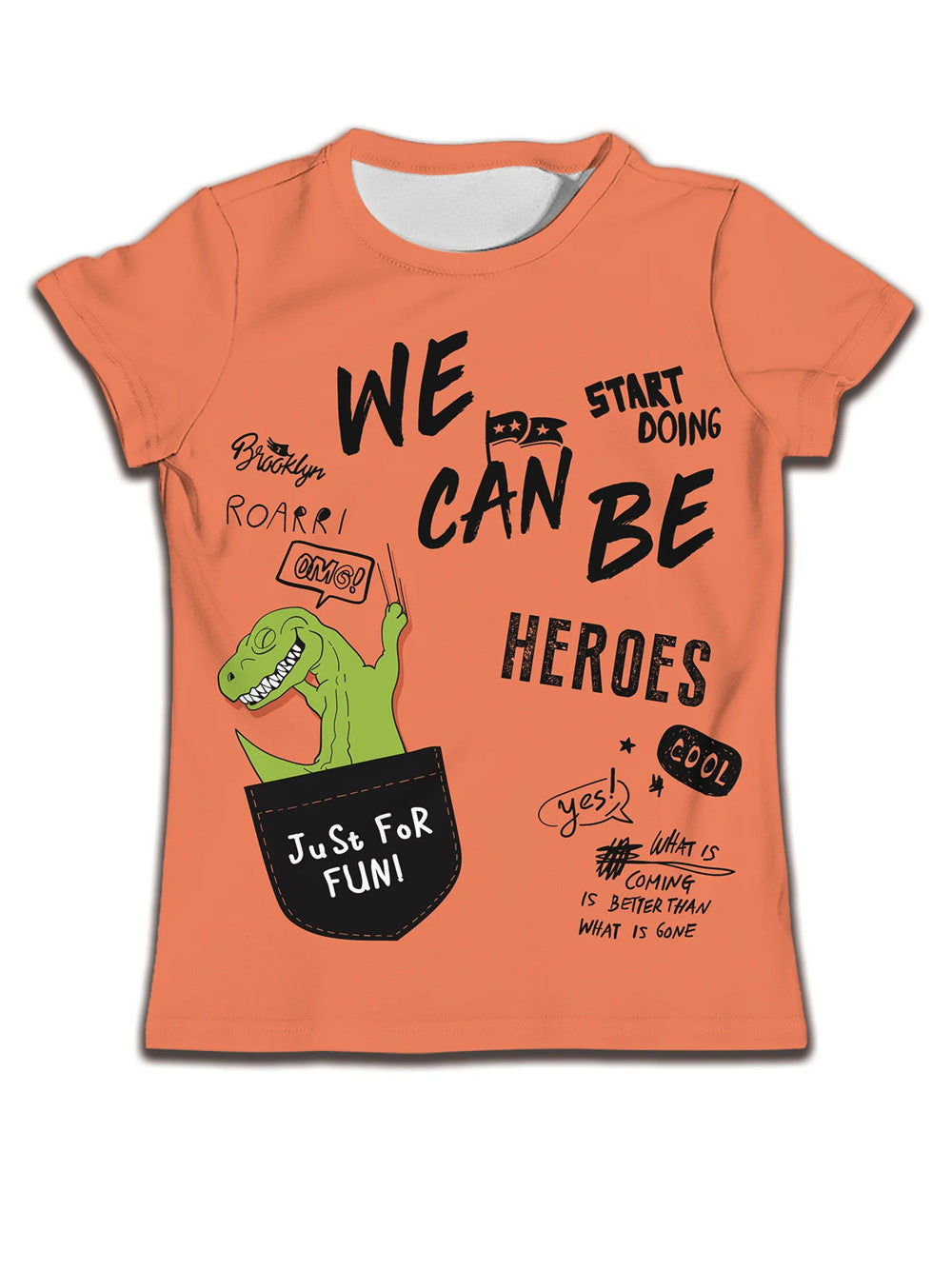 Camiseta Infantil con Estampado de Dibujo — Algodón Niños