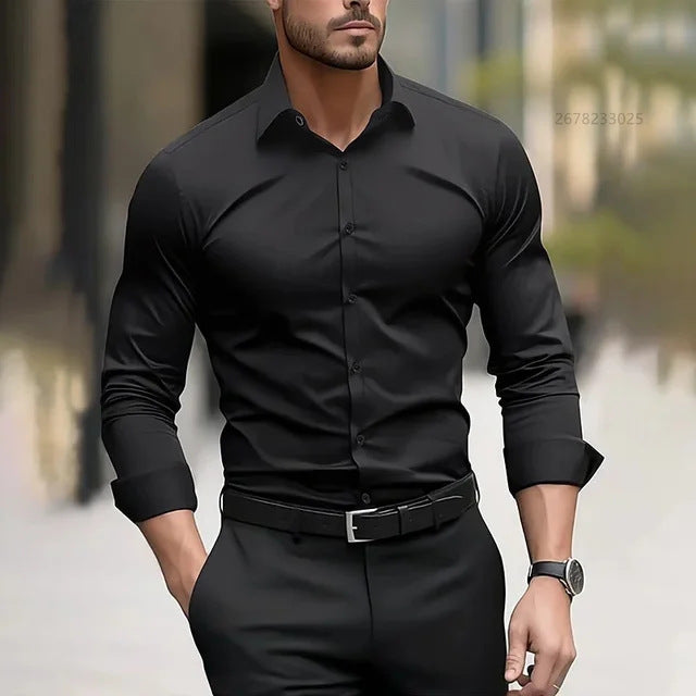 CAMISA DE HOMBRE RESISTENTE ALAS ARRUGAS