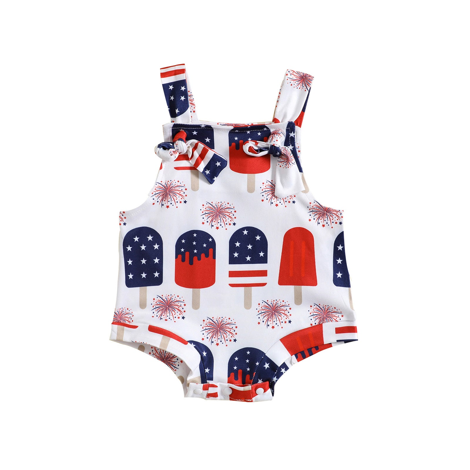 Pantalón con Tirantes y Estampado Infantil para Bebé Niña — Seda de Leche