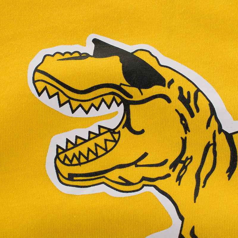 Camiseta Infantil de Manga Larga con Estampado Cartoon — Algodón 100%