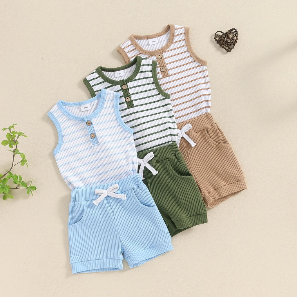 Conjunto de Dos Piezas para Niño — Cómodo y Versátil para el Verano