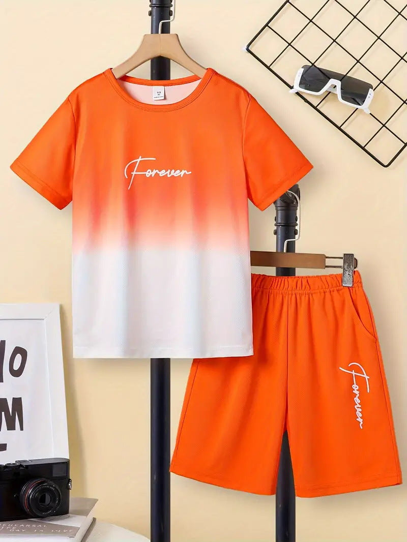Conjunto Informal de Dos Piezas para Niño: Camiseta y Pantalón Corto