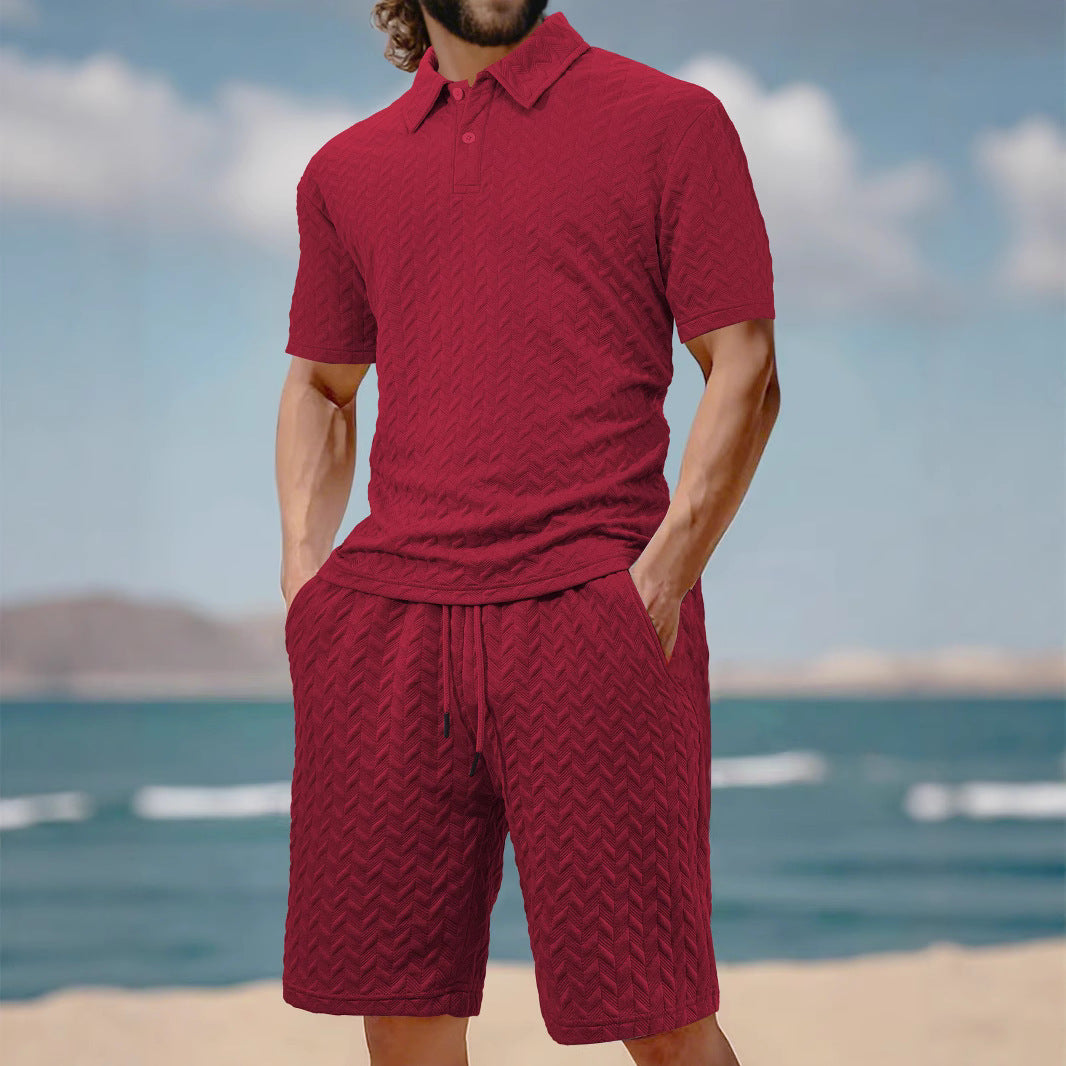 Camiseta de manga corta transpirable para hombre que absorbe el sudor.