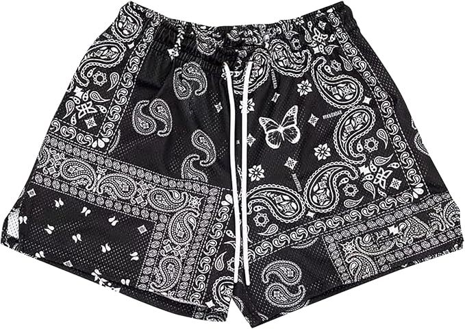 Pantalones cortos deportivos transpirables de malla para hombre