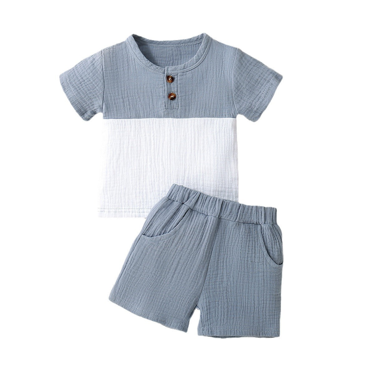 Conjunto de Camiseta y Pantalón Corto de Vestir para Niño — Elegante y Cómodo