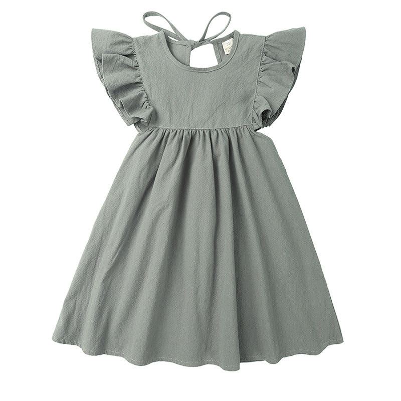 Vestidos de Bebé para Niñas — Falda de Volantes Algodón Verano