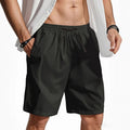 Pantalones cortos casuales de algodón y lino de tallas grandes
