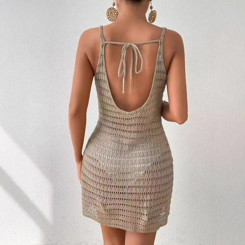 Women's knitted beach dress.