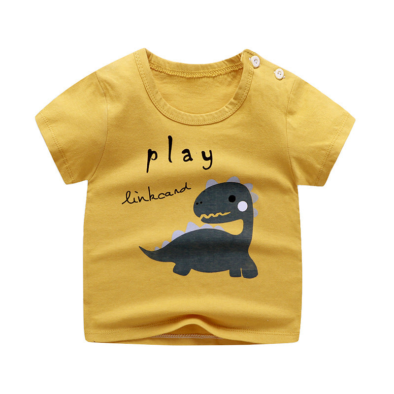 Camiseta Infantil Estampada — Algodón Niños Verano