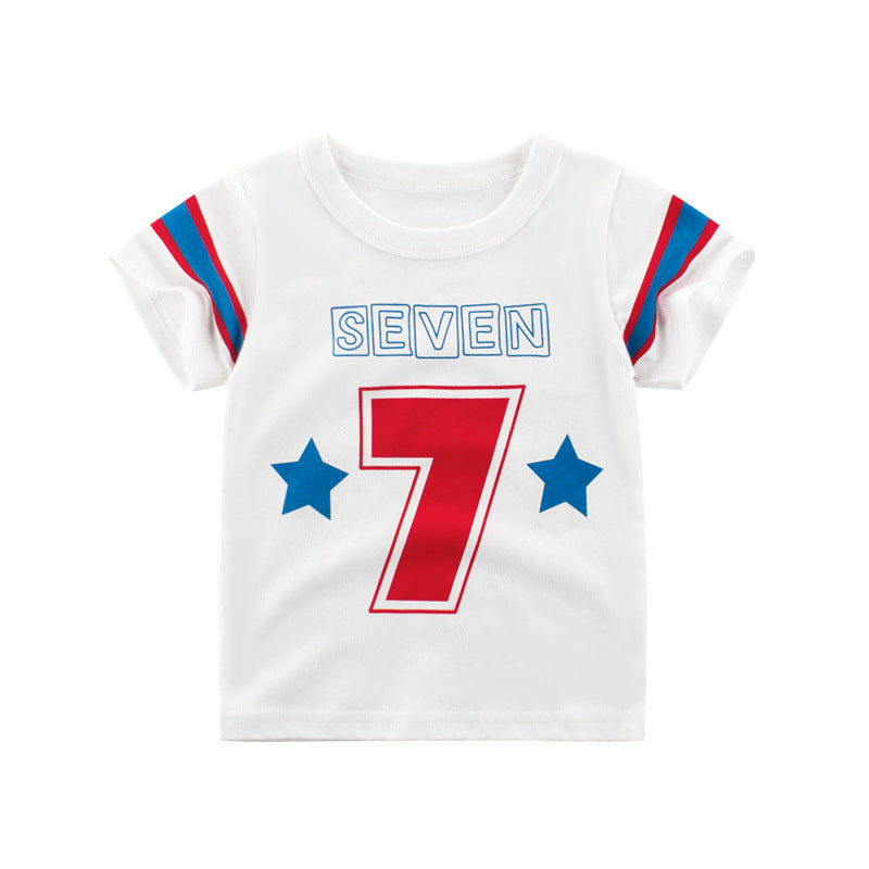 Camiseta de Manga Corta para Niños — Fresca y Cómoda Verano