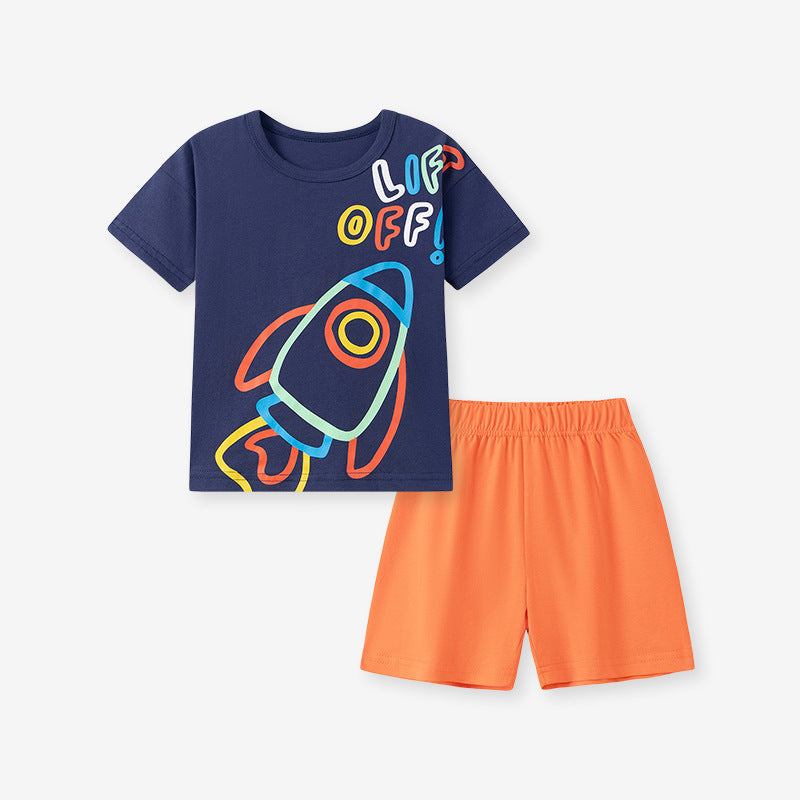 Conjunto de verano de manga corta para niño