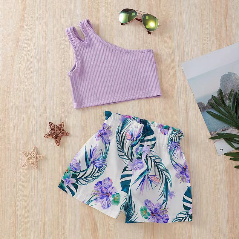 Conjunto para Niñas Top Tirante Un Hombro — Moda Infantil
