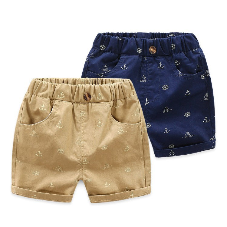 Pantalones Cortos Informales de Algodón para Niños — Estilo Coreano Verano
