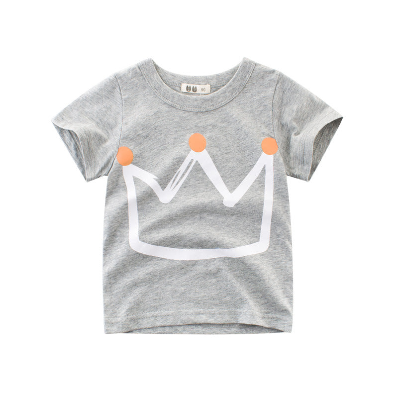 Camiseta de Manga Corta para Niño — Algodón Fresca Verano
