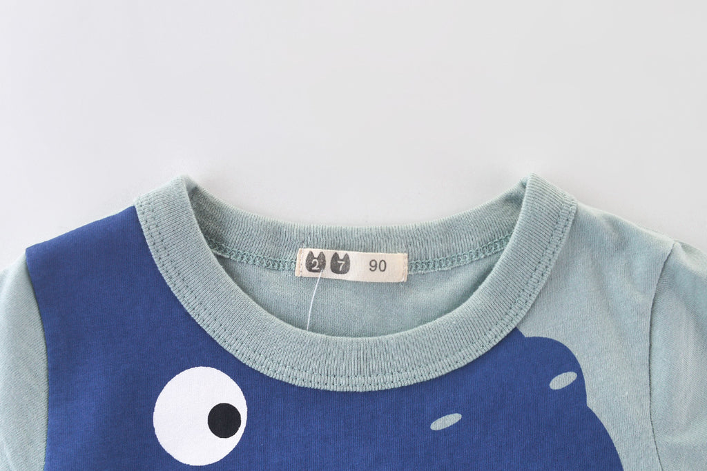 Camiseta de Verano para Niño — Algodón Puro Manga Corta