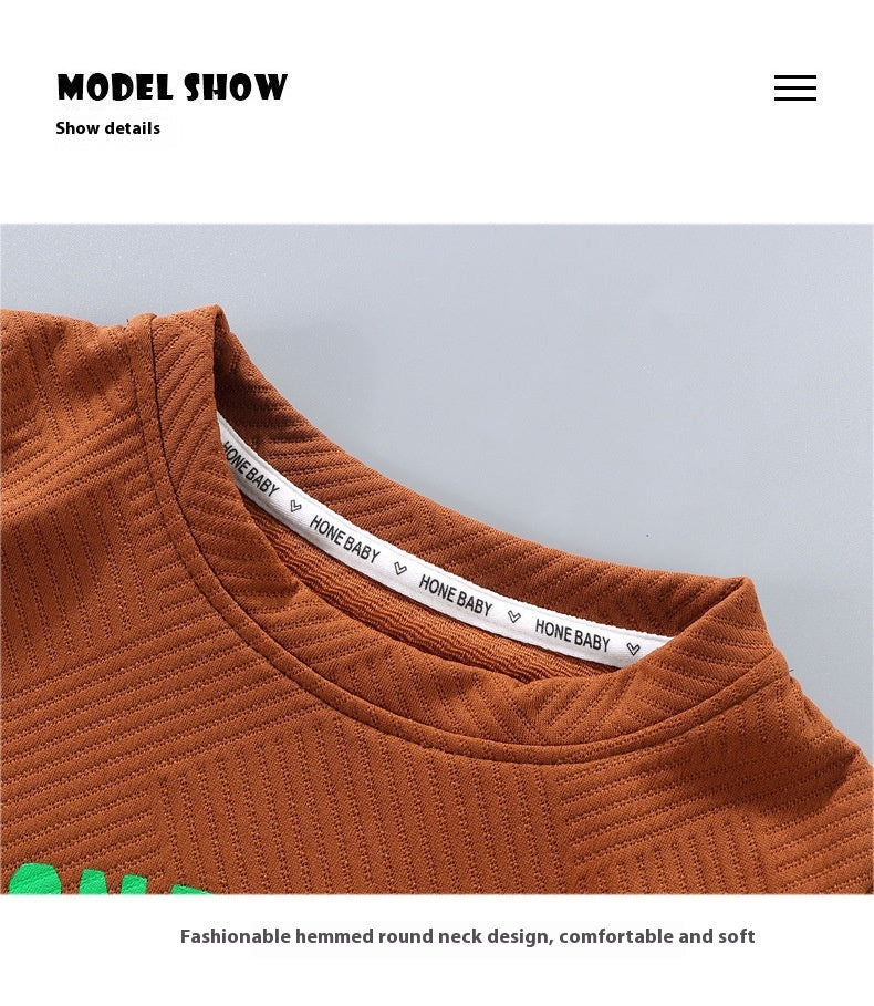 Conjunto de Dos Piezas: Camiseta sin Mangas y Pantalón Corto para Niños — Estilo Coreano