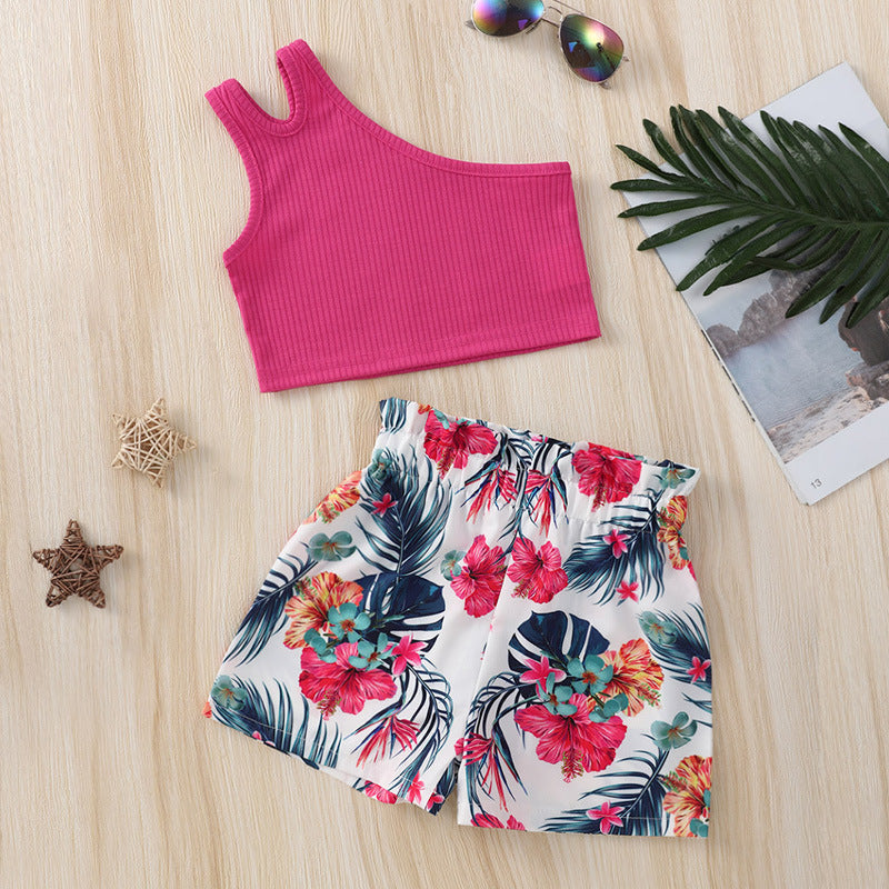 Conjunto para Niñas Top Tirante Un Hombro — Moda Infantil