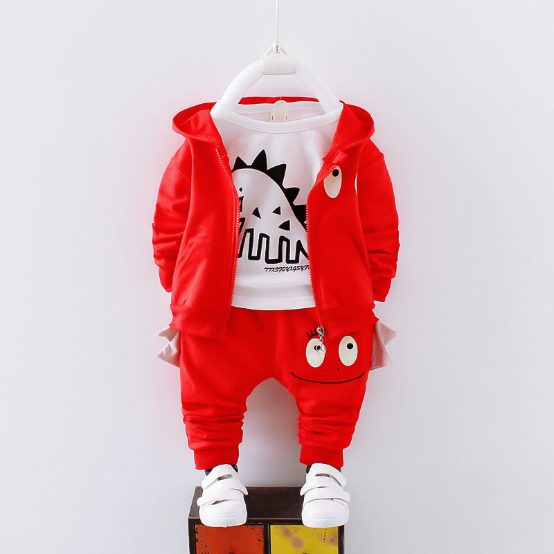 Conjunto Deportivo Niño Manga Larga Primavera Otoño — Algodón