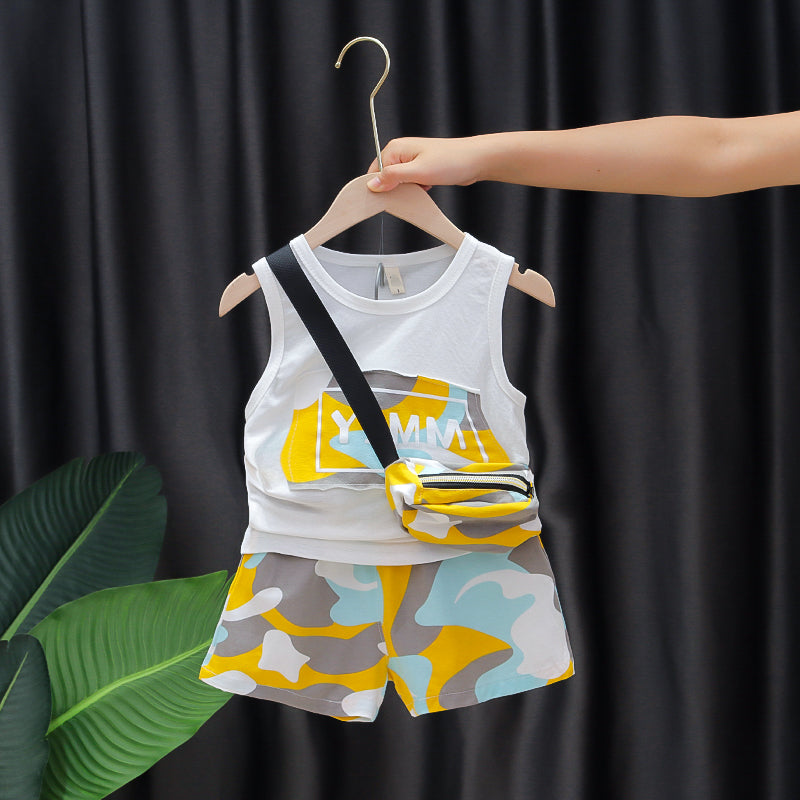 Conjunto de Verano de 3 Piezas para Niños — Algodón Bebé