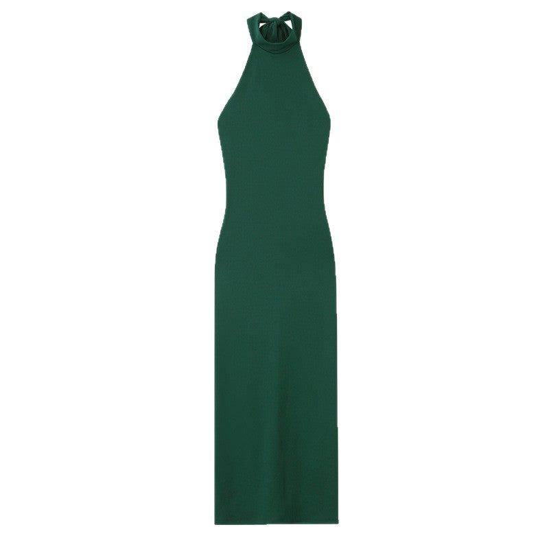 Fashion Women's Halter Midi Dress Spicy Girl Style