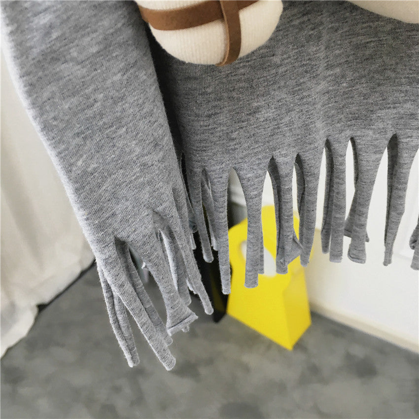 Vestido con Flecos Donut a Juego Madre e Hija — Algodón