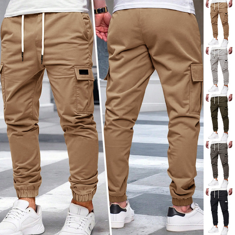 Pantalón de Hombre con Puño Elástico y Cordón Ajustable