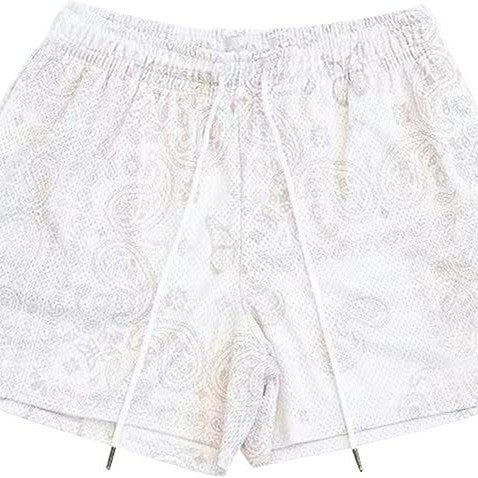 Pantalones cortos deportivos transpirables de malla para hombre