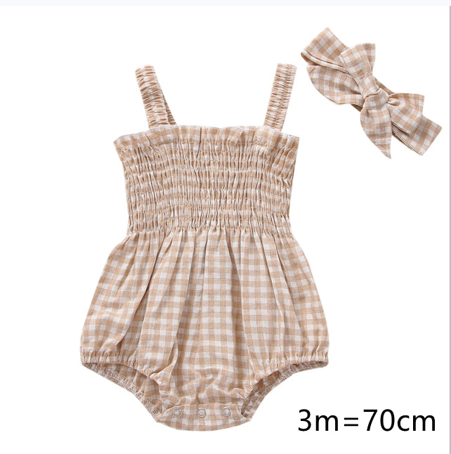 Pelele para Bebé Niña con Diadema