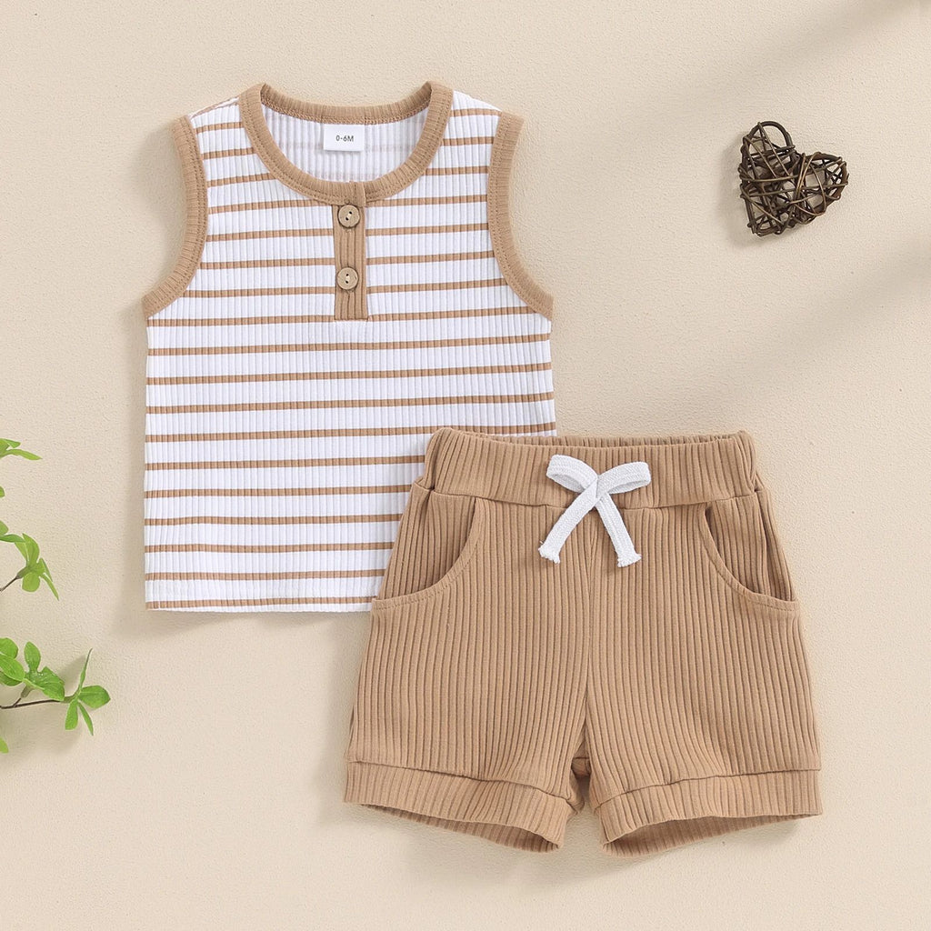 Conjunto de Dos Piezas para Niño — Cómodo y Versátil para el Verano