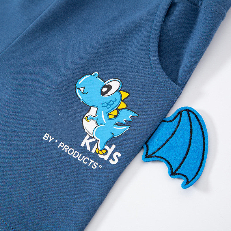 Pantalones Cortos de Verano con Estampado de Dinosaurios 3D para Niños