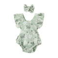 Pelele para Niña con Estampado y Lazo — Algodón Bebé