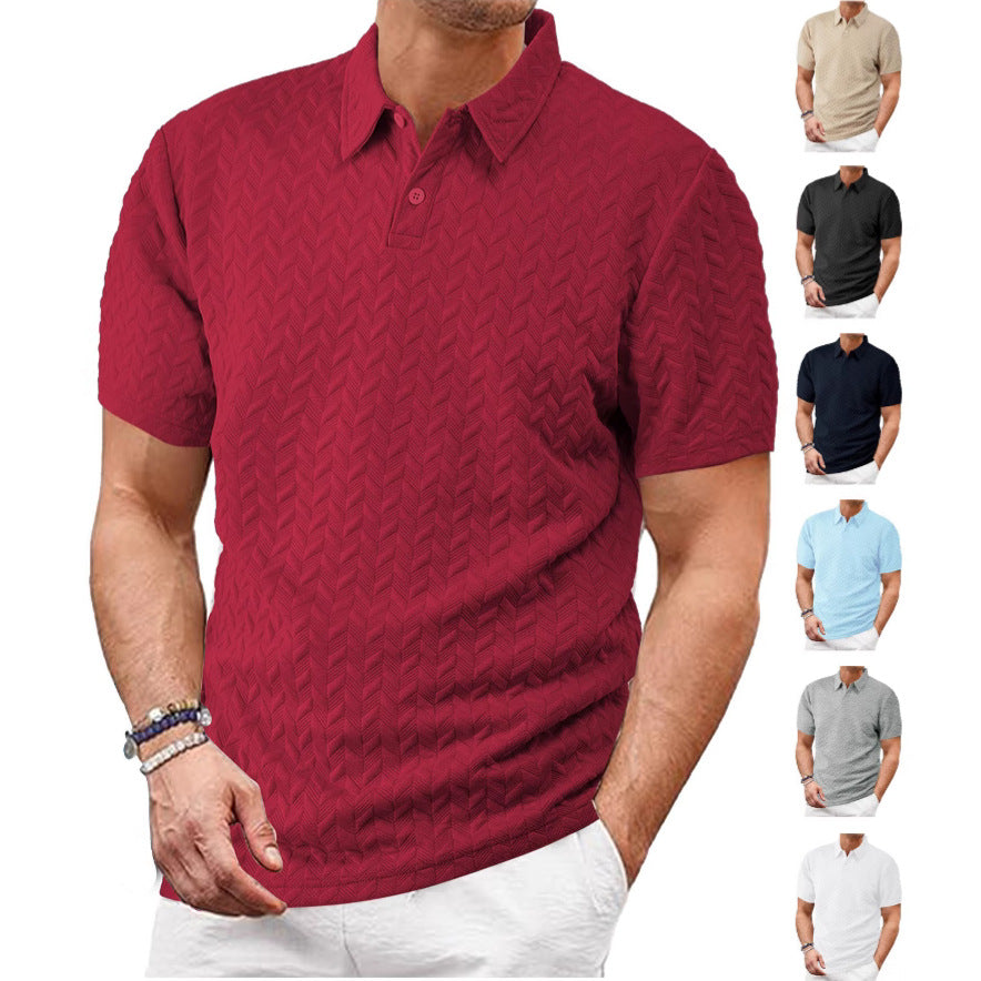 Camiseta de manga corta transpirable para hombre que absorbe el sudor.